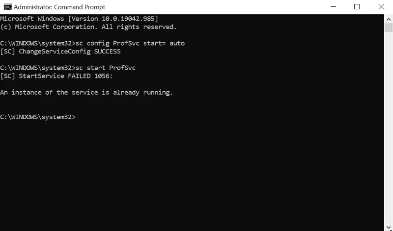 How to fix The User Profile Service failed the logon error on Windows 10