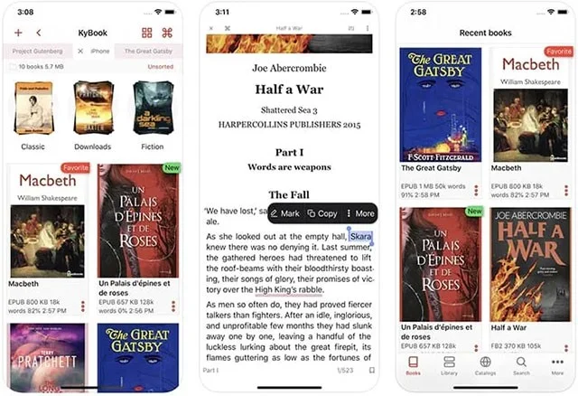 Los 8 mejores programas para leer libros en iPhone