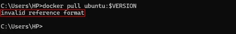 Cum se remediază eroarea „Docker: Format de referință nevalid”