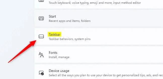 Instrucciones para cambiar el tamaño del icono en la barra de tareas de Windows 11