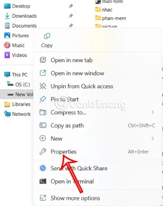 How to change the default location of the Windows 11 Documents folder