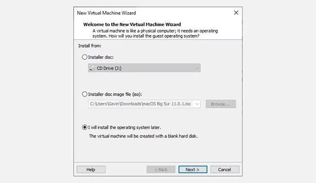 Cómo ejecutar macOS en Windows 10 con VMware Workstation Player