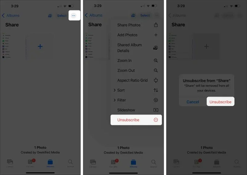 iPhone'da paylaşılan albümlere katılma talimatları