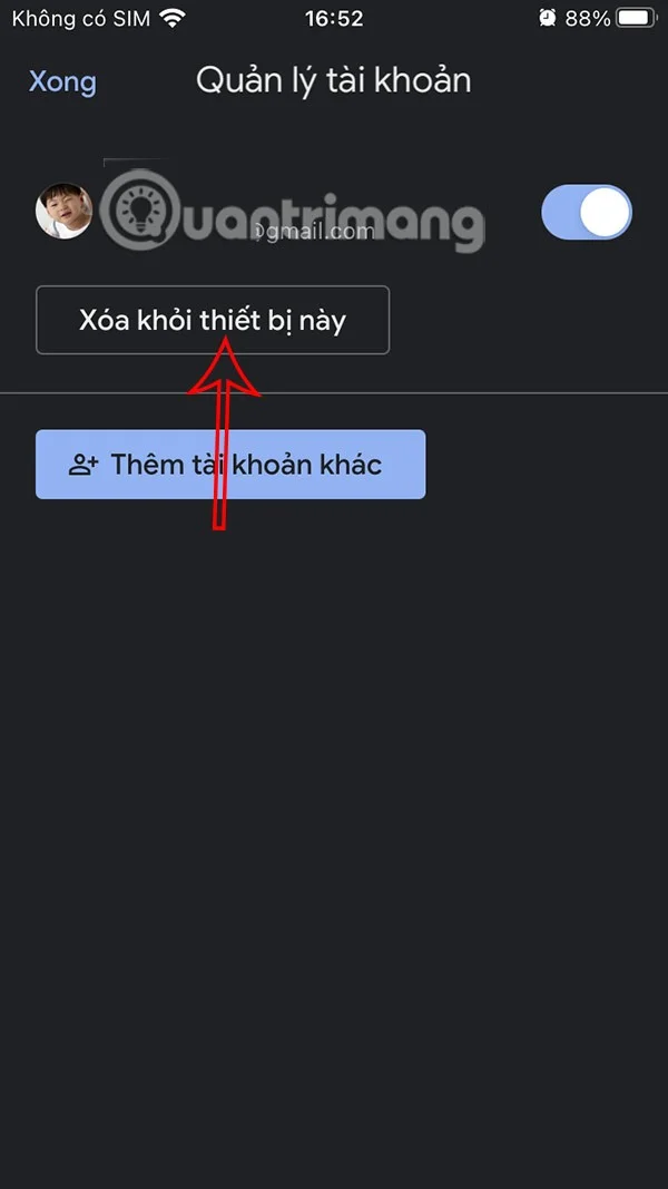 Anweisungen zum Abmelden von Mail auf dem iPhone