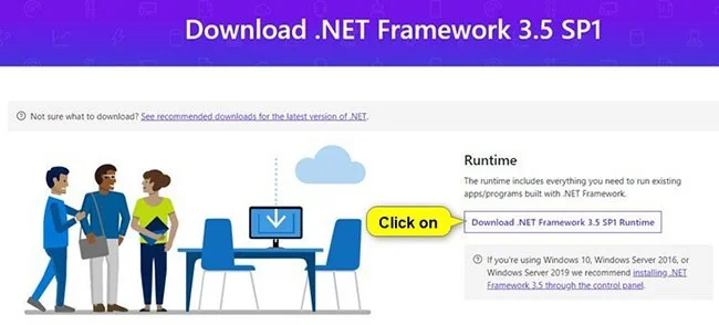 Instrucciones para instalar .NET Framework 3.5 en Windows 10