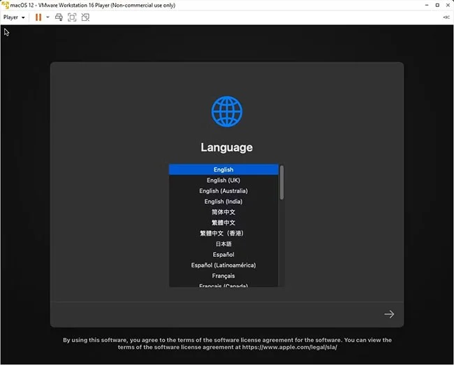 Cómo ejecutar macOS en Windows 10 con VMware Workstation Player