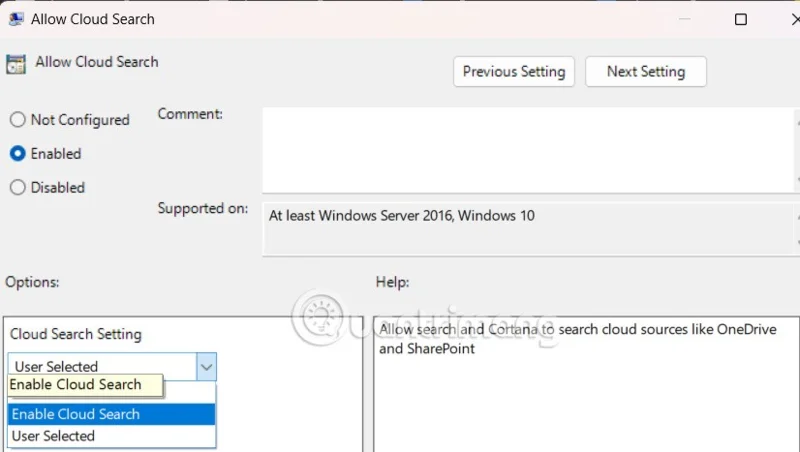 Cómo habilitar la búsqueda de archivos de almacenamiento en la nube en Windows 11