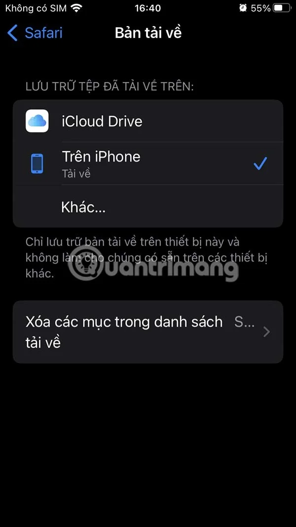 Cómo cambiar la ubicación de descarga en Safari iPhone