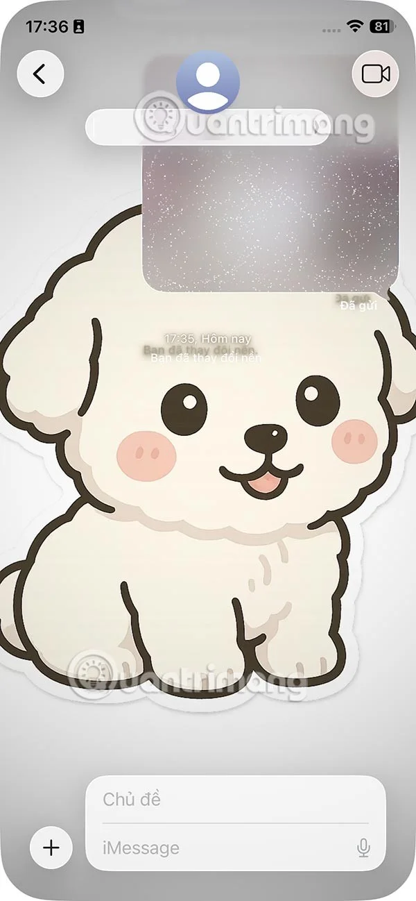 Instrucciones para desactivar el fondo de pantalla de los mensajes en el iPhone