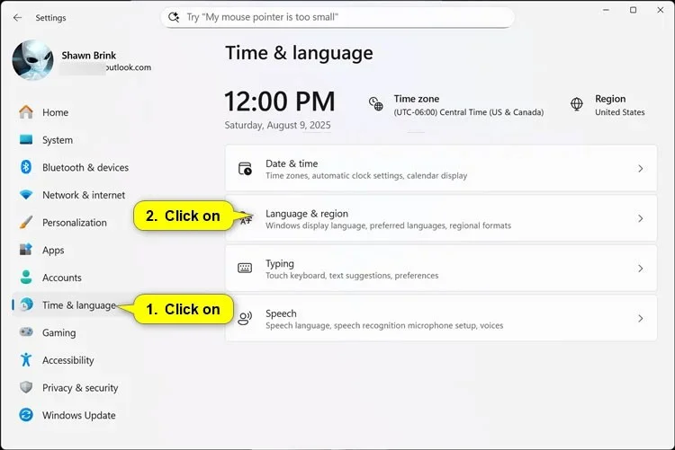 Cum se schimbă formatul monedei în Windows 11