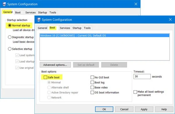 Solucione rápidamente el error de la computadora con Windows 10/8/7 que se congela y no puede salir del modo seguro