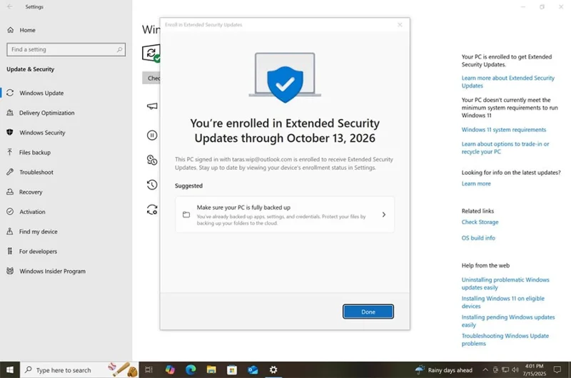 Cómo obtener otro año de actualizaciones gratuitas de Windows 10