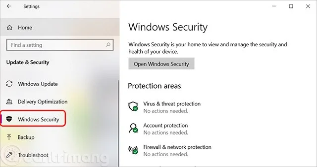 Cómo abrir la Seguridad de Windows en Windows 10