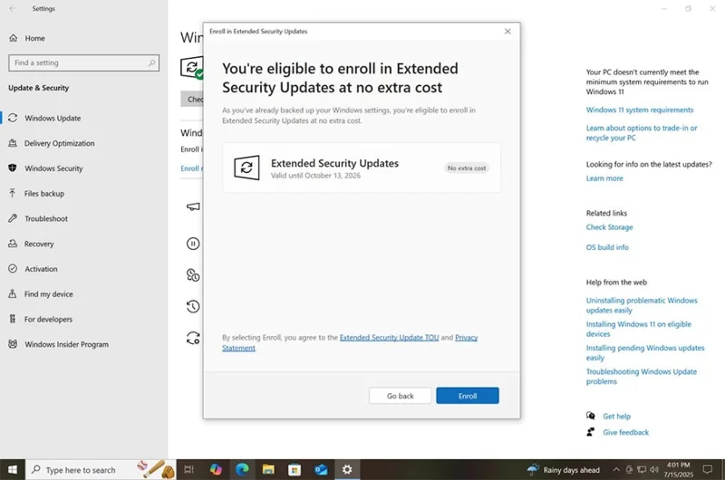 Cómo obtener otro año de actualizaciones gratuitas de Windows 10