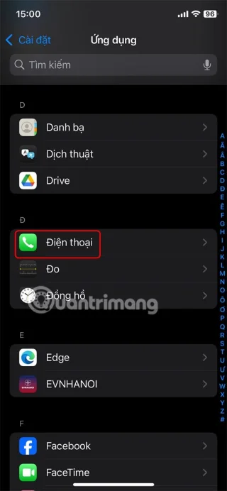 Cách bật thông báo tên người gọi trên iPhone