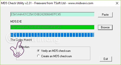 Verificați MD5 și SHA1 pentru a verifica integritatea fișierului