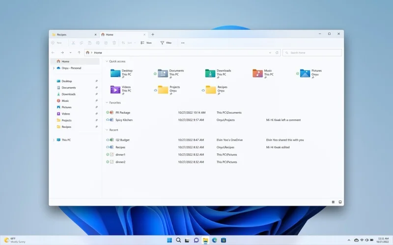 Windows 11 22H2: Kemas kini Moment 1 dengan banyak ciri ketara