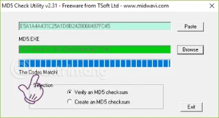 Verificați MD5 și SHA1 pentru a verifica integritatea fișierului