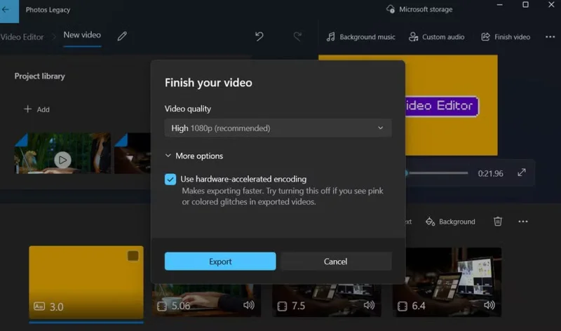 Cómo usar el editor de vídeo oculto en Windows 11