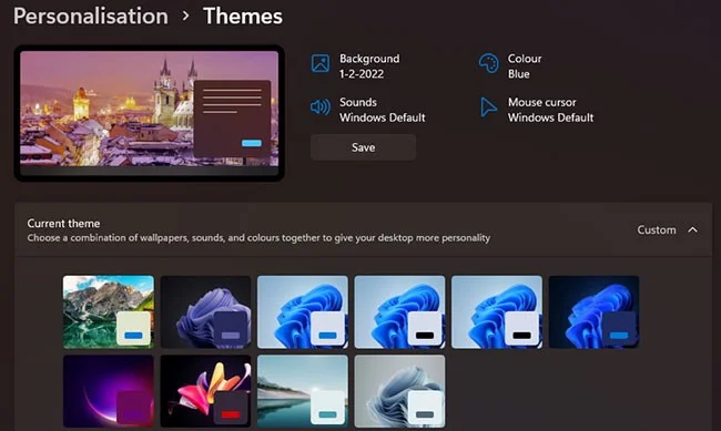 Instrucciones para cambiar el fondo de pantalla en Windows 11