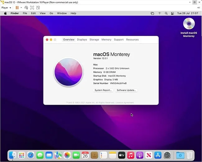 Cómo ejecutar macOS en Windows 10 con VMware Workstation Player