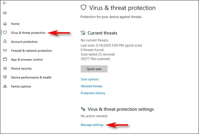Cómo agregar excepciones en Windows Defender en Windows 10