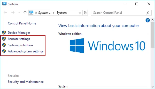6 formas de abrir las Propiedades del equipo/sistema en Windows 10