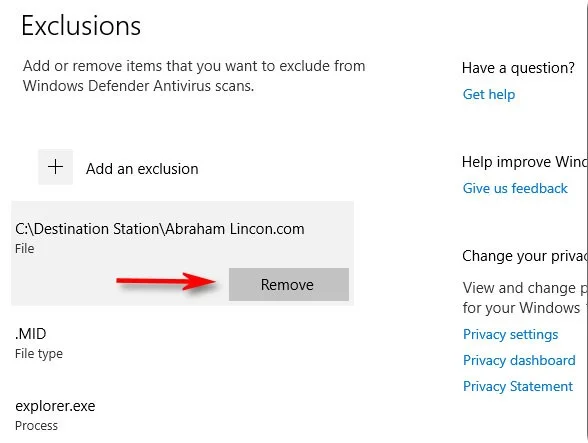 Cómo agregar excepciones en Windows Defender en Windows 10