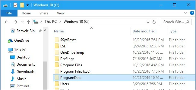 Ce este folderul ProgramData pe Windows? Ce este folderul ProgramData pe Windows?