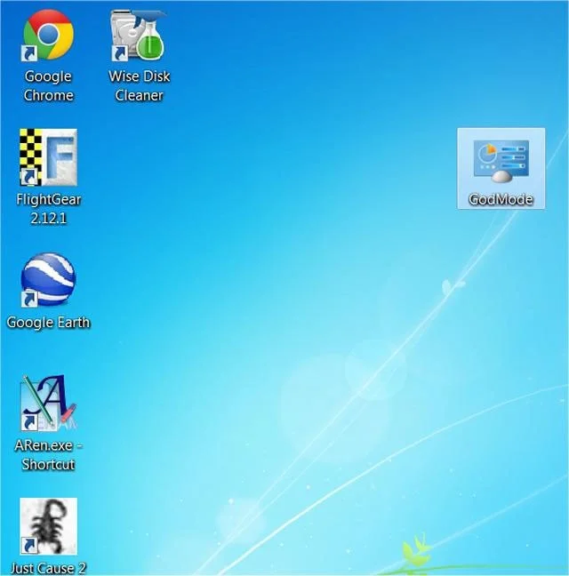Enable GodMode on Windows 10, 8 and 7