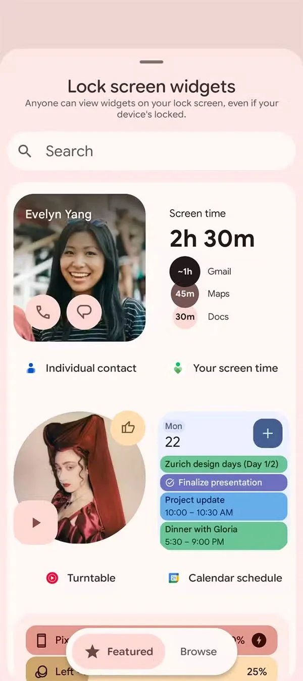 안드로이드 잠금 화면 위젯을 사용하는 방법