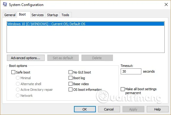 How to remove old boot options in boot menu on Windows 10