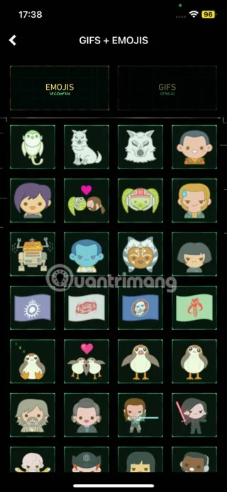 Instrucciones para descargar emojis de Star Wars para iPhone