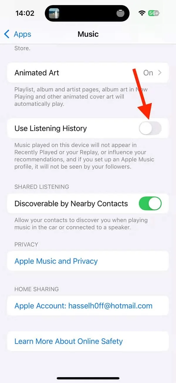 Cómo impedir que alguien cambie tus recomendaciones de Apple Music