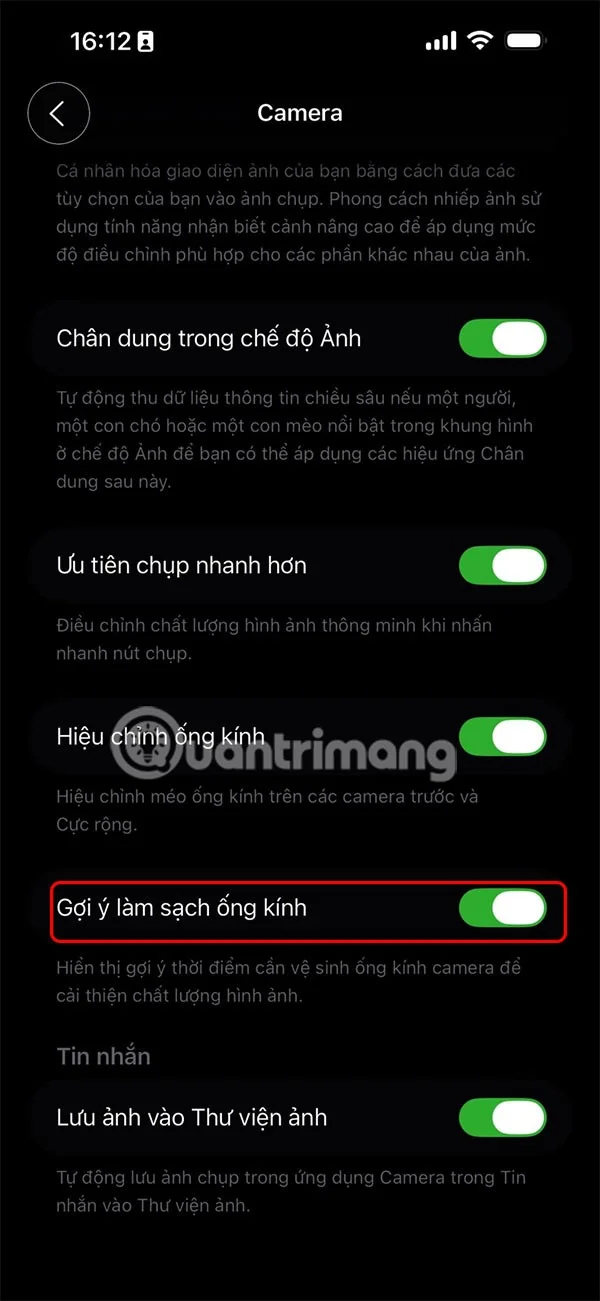 iPhone kamera temizleme bildirimi nasıl açılır?