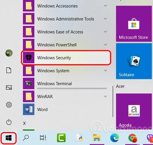 Cómo abrir la Seguridad de Windows en Windows 10