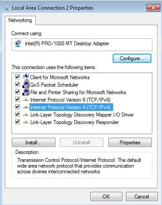 Instructions to change Google DNS 8.8.8.8 and 8.8.4.4