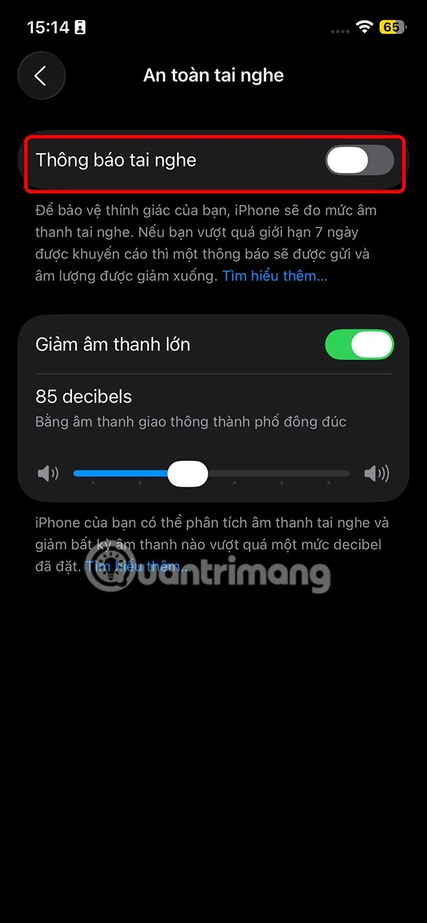 Cómo desactivar la advertencia de límite de volumen de los auriculares en el iPhone
