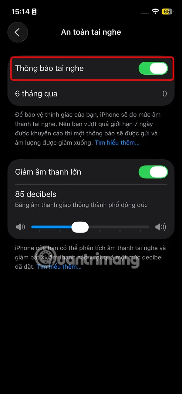 Cómo desactivar la advertencia de límite de volumen de los auriculares en el iPhone
