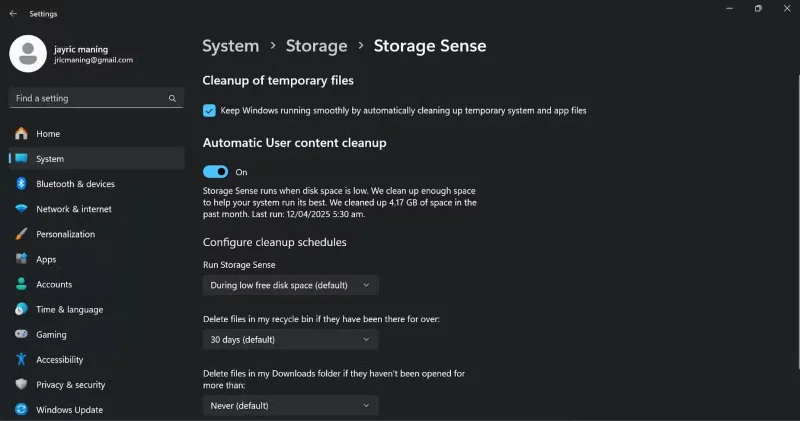 How to fix temporary files taking up a lot of space on your computer