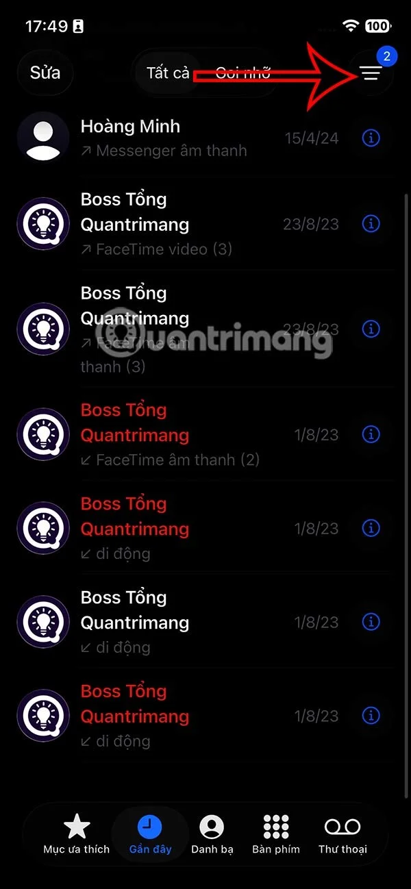 Cómo encontrar llamadas perdidas de números desconocidos en iPhone