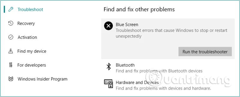 Instructions to fix System Service Exception error on Windows