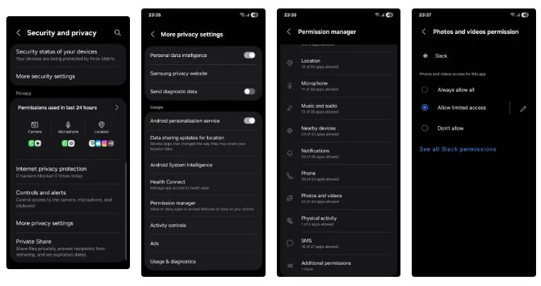 종종 간과되는 중요한 Android 개인 정보 보호 설정