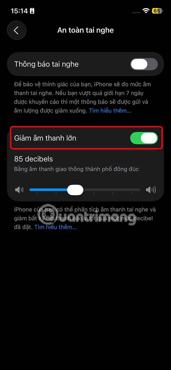 Cómo desactivar la advertencia de límite de volumen de los auriculares en el iPhone