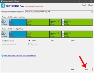 Cómo instalar Windows usando WinToHDD sin USB ni DVD