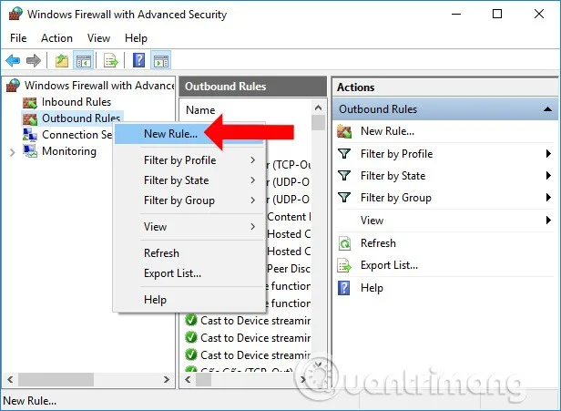 วิธีบล็อกการเชื่อมต่ออินเทอร์เน็ตของซอฟต์แวร์และแอปพลิเคชัน Windows 10