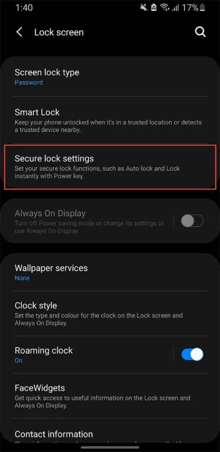 Instrucciones para bloquear la configuración rápida en Android