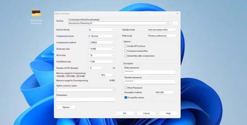 Cómo enviar archivos protegidos con contraseña sin comprar software