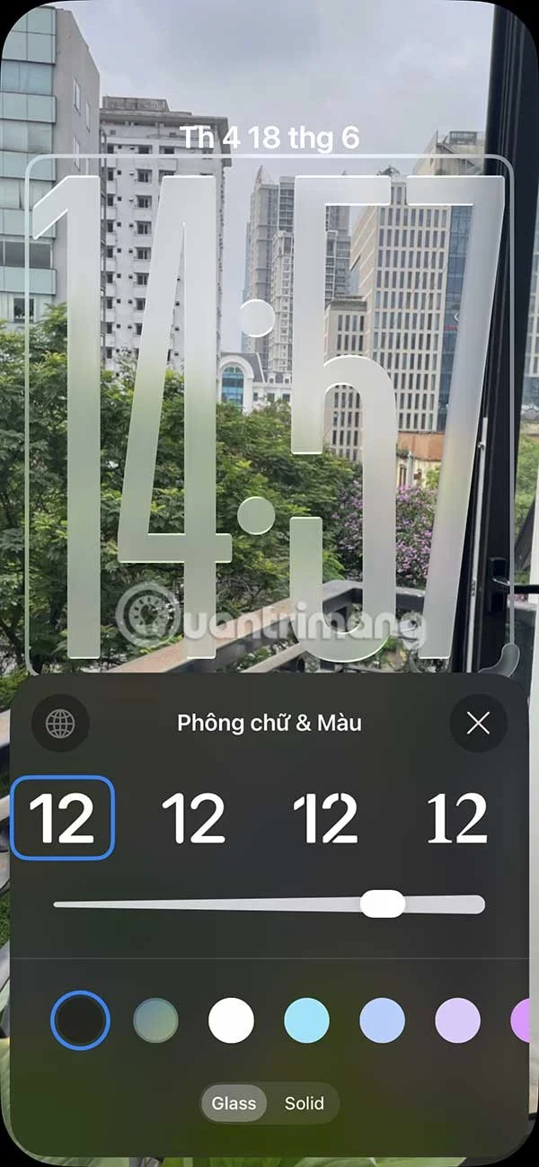 iPhone kilit ekranı saatini büyütme talimatları