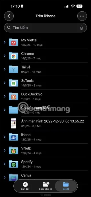 Cómo cambiar el color de una carpeta en la aplicación Archivos de iPhone